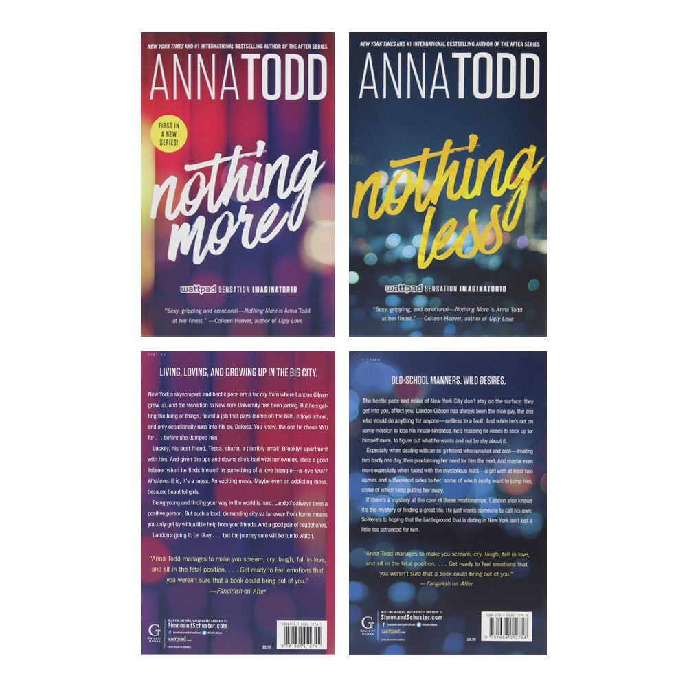 The Landon Series 2 Book Set by Anna Todd – Nothing More & Nothing Less | YA Romance, Contemporary Fiction, Novels, Love Story, Bestseller