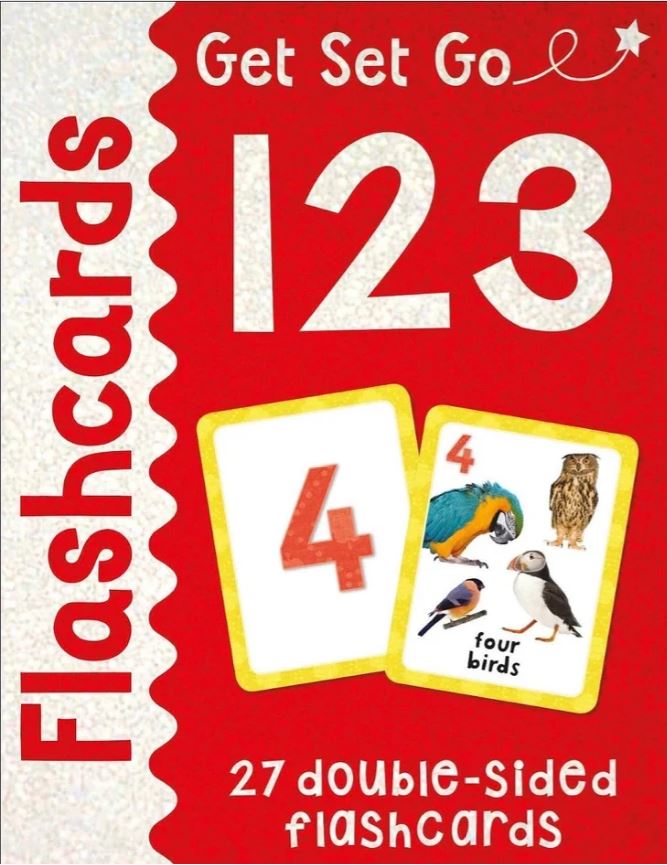 Get Set Go Early Learning Flashcards Ages 3+ – ABC, Numbers, Animals, Colours & Shapes | Early Childhood Education Card Tray Set