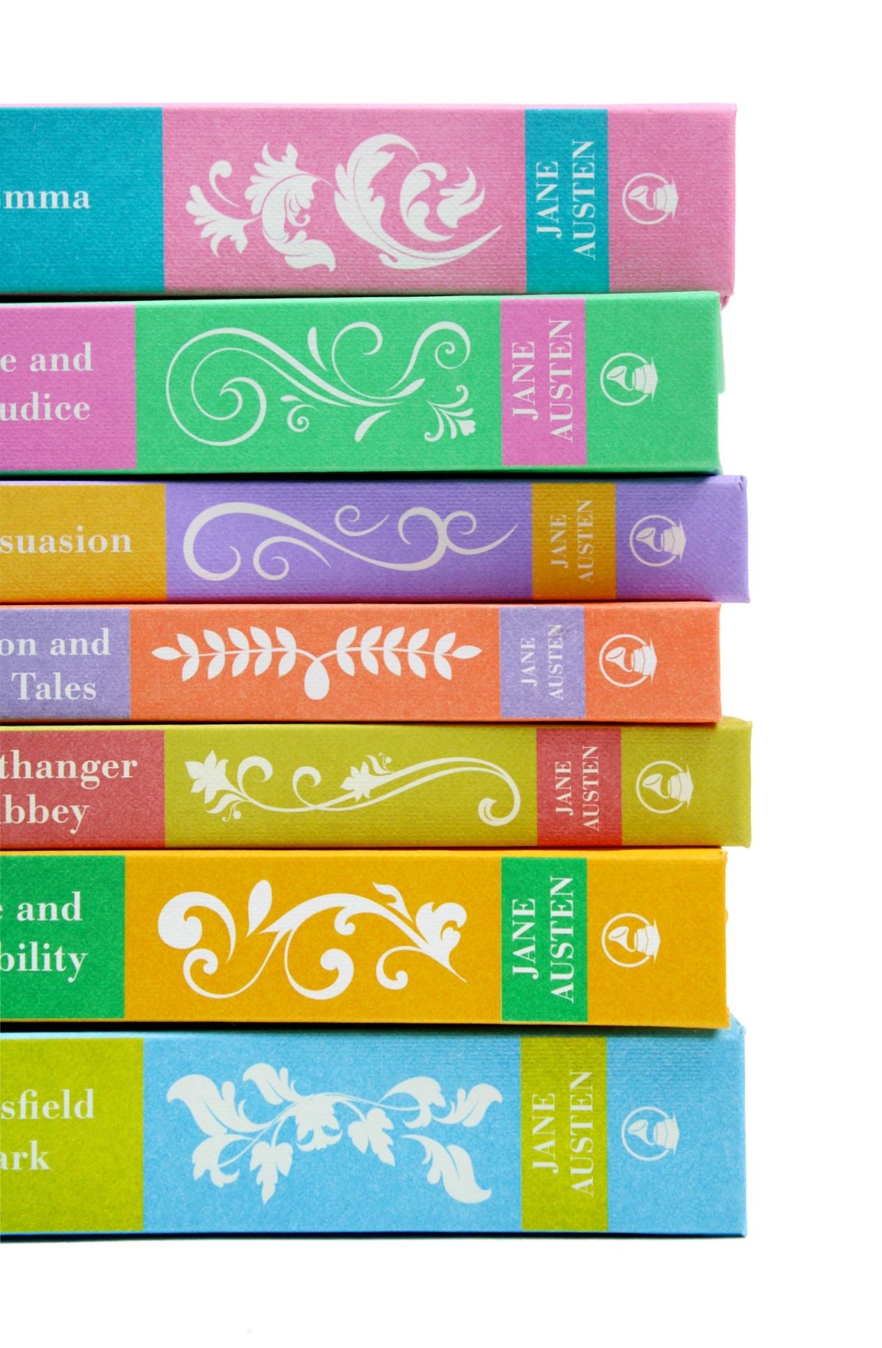 Jane Austen Complete Works 7 Book Hardcover Boxed Set β Classic Literature Novels: Emma, Pride and Prejudice, Persuasion, Mansfield & More
