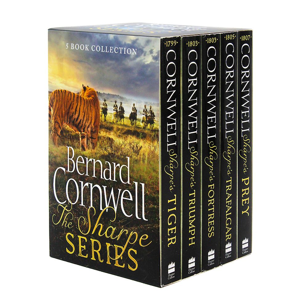 Bernard Cornwell The Sharpe Series 1-5 Book Collection Set | Epic Historical Fiction, Military Adventure, Action-Packed Saga & British History Novels"