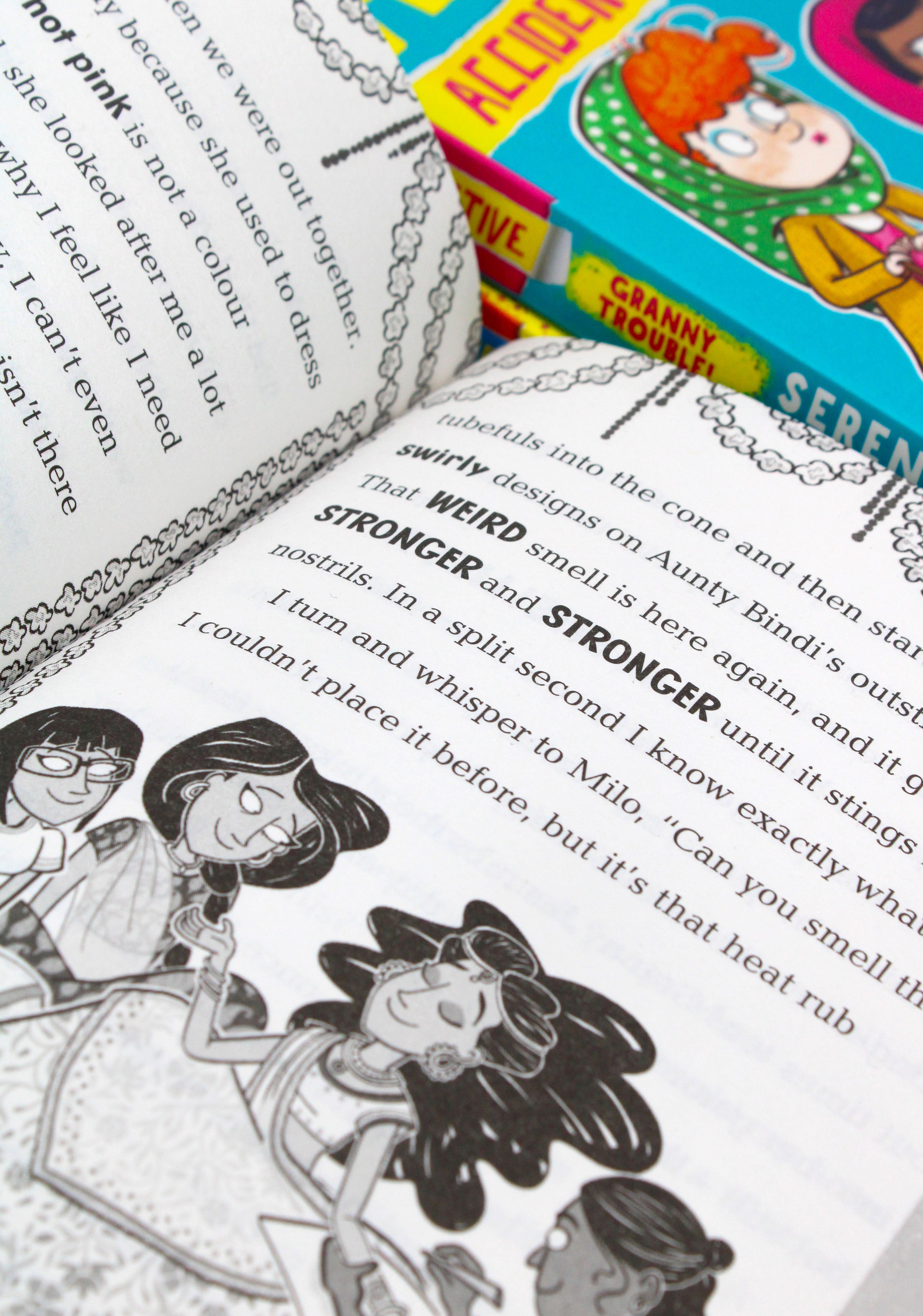 Photo of Anisha Accidental Detective 3 Books Collection Pages by Serena Patel