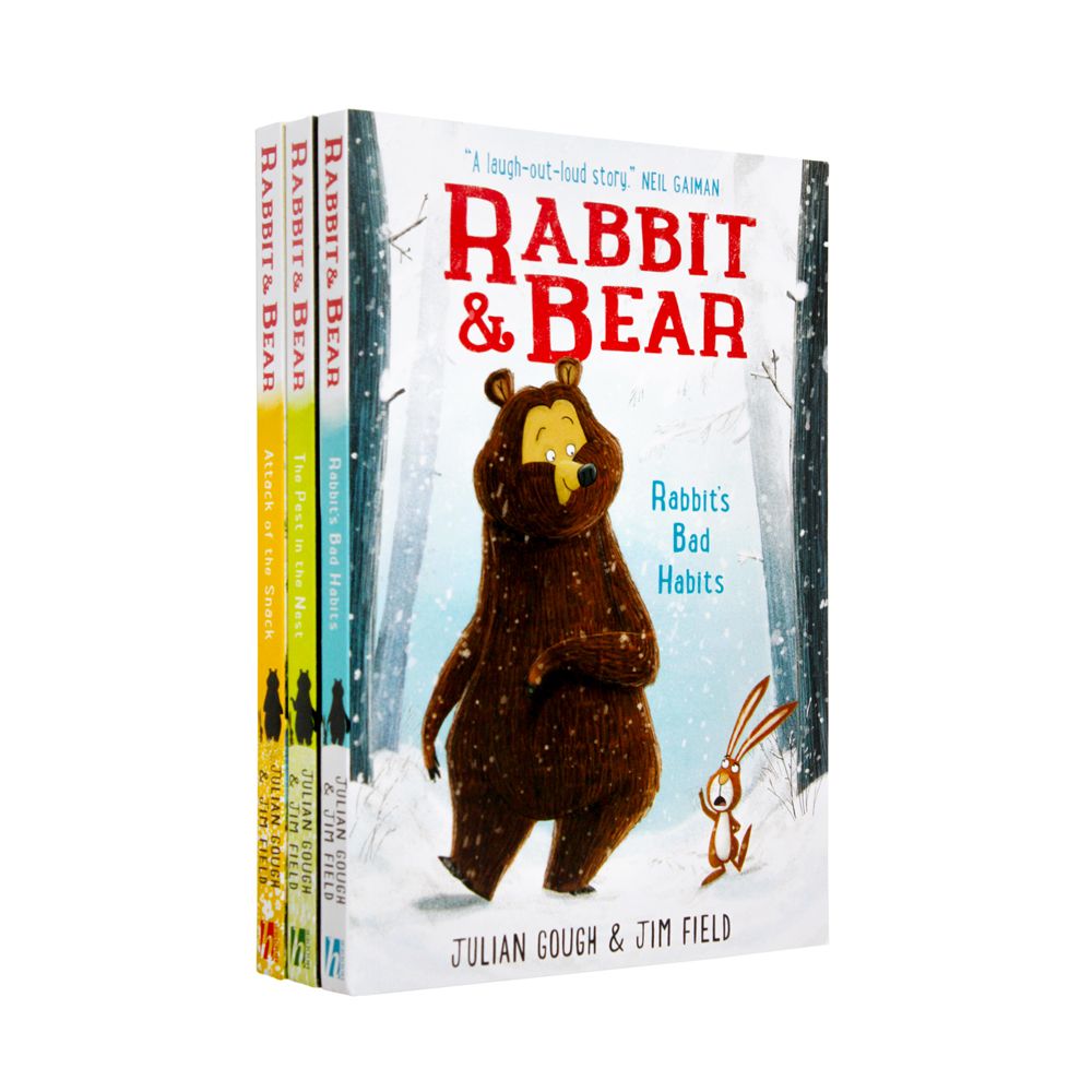 The Rabbit and Bear Collection 3 Books Box Set - Rabbit's Bad Habits, The Pest in the Nest & Attack of the Snack - Fun Adventure Books for Kids