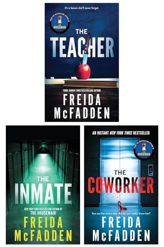 Freida McFadden 3-Book Collection Set – Bestseller Fiction Novels: The Coworker, The Teacher & The Inmate | Drama, Suspense & Contemporary Stories