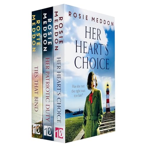 On the Home Front Series 3 Books Collection Set By Rosie Meddon (Her Heart's Choice, Ties That Bind and Her Patriotic Duty)