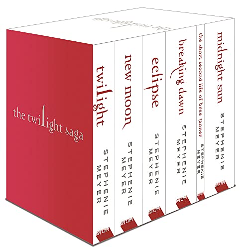 The Twilight Saga 6 Books Set (White Cover) by Stephenie Meyer | Young Adult Fantasy, Romance, Vampires, Werewolves, Love Story, Paperback Series
