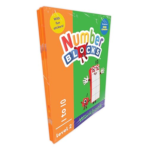 Numberblocks and Alphablocks: Level 2 Collection 6 Workbooks Set - Early Learning Books For Kids - Activity Books