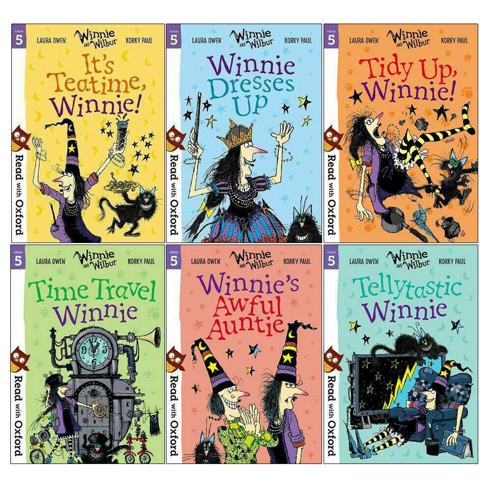 Read with Oxford: Winnie & Wilbur Stage 5 – 6 Book Children’s Collection | Educational Storybooks for Early Readers, Literacy & Learning Fun