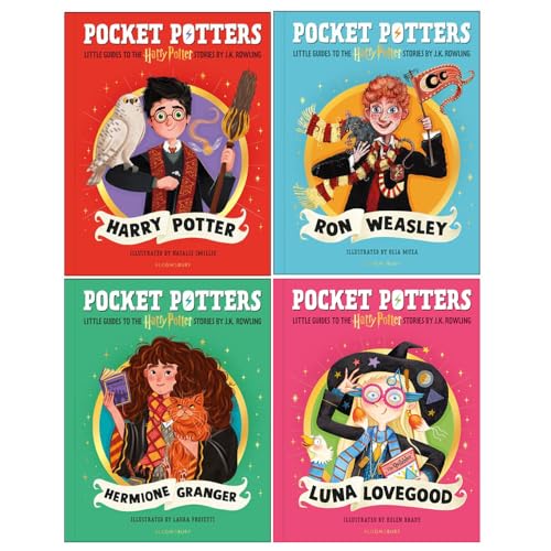 Pocket Potters: Little Guides to the Harry Potter Stories 4 Books Collection Set by J.K. Rowling (Harry Potter, Ron Weasley, Hermione Granger and Luna Lovegood) | Hardback