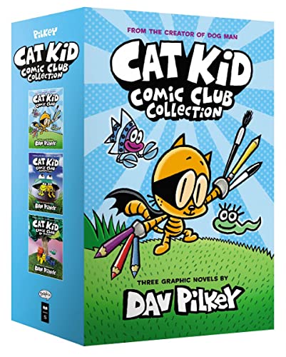 Cat Kid Comic Club 3 Book Collection by Dav Pilkey – Fun & Popular Children's Graphic Novels Full of Humor,Adventure & Creativity| Perfect for ages 8+