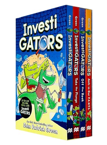 Investigators Series 4 Books Collection Box Set By John Patrick Green(InvestiGators, Investigators: Take the Plunge, InvestiGators: Off the Hook and InvestiGators: Ants in Our P.A.N.T.S.)