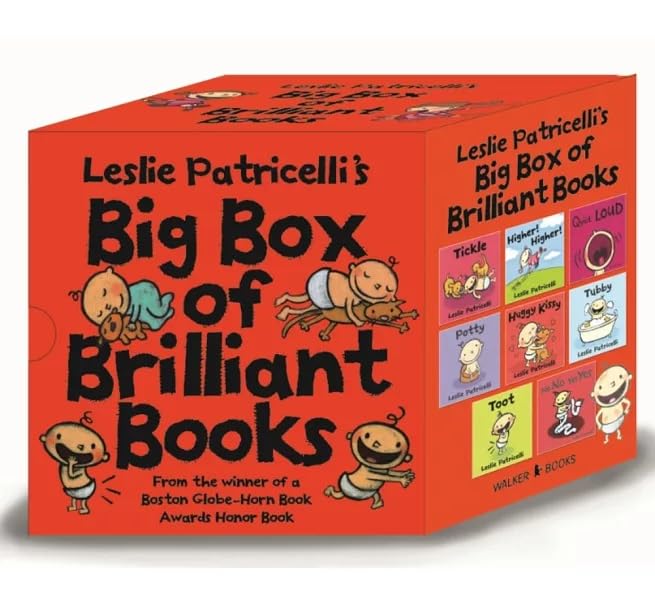 Big Box of Brilliant 8 Books Collection Set By Leslie Patricelli β Board Book Edition for Babies & Toddlers