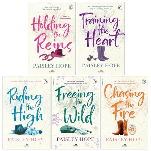 Silver Pines Ranch Series 5 Books Collection Set By Paisley Hope (Holding the Reins, Training the Heart, Riding the High, Freeing the Wild and Chasing the Fire) | Paperback