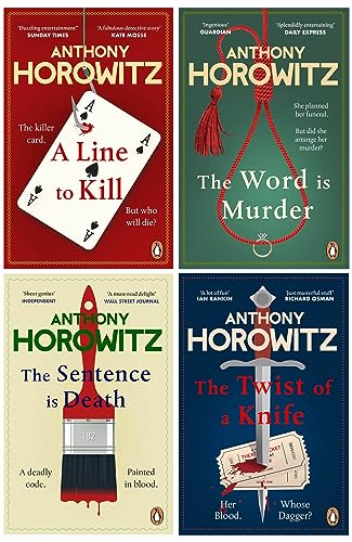 Hawthorne & Horowitz Mysteries – 4 Book Set (The Word Is Murder, The Sentence Is Death & More) | Crime, thriller, suspense, whodunit fiction