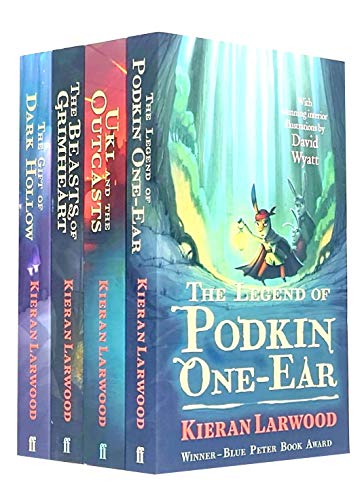 Five Realms Series Kieran Larwood Collection 4 Books Set (The Legend of Podkin One-Ear, Uki and the Outcasts, The Gift of Dark Hollow, The Beasts of Grimheart)