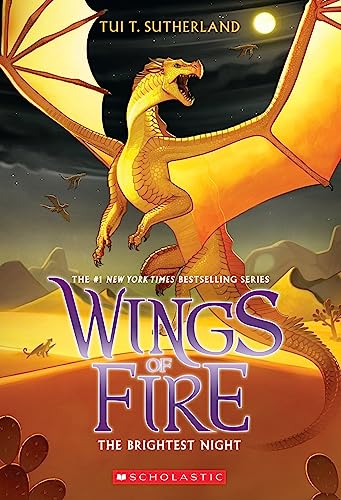 Wings of Fire: The Brightest Night (Book 5) by Tui T. Sutherland | Dragon Fantasy Adventure | Paperback