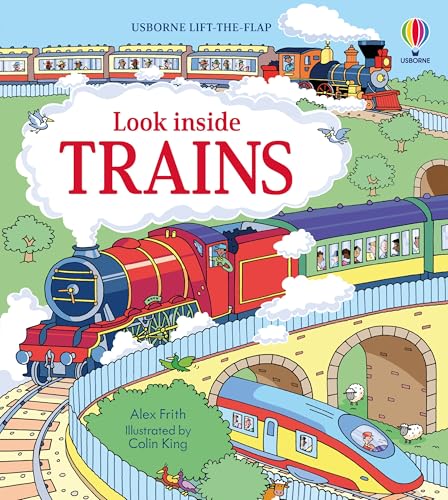 Look Inside Trains – Usborne Lift-the-Flap Book for Kids