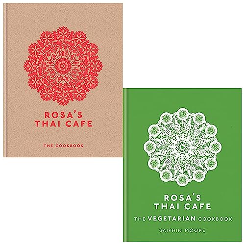 Rosa's Thai Cafe 2 Book Set by Saiphin Moore – Thai & vegetarian cookbooks with authentic recipes, cooking tips, and Asian food culture