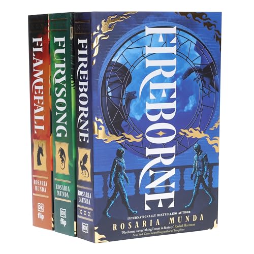 The Aurelian Cycle Trilogy 3 Books Collection Set by Rosaria Munda | Fireborne, Flamefall & Furysong | Fantasy Books