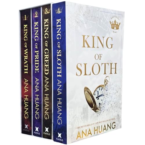 Kings of Sin Series by Ana Huang – 4 Book Collection Set (King of Wrath, King of Sloth & More) – Bestselling Contemporary Romance, Love Stories