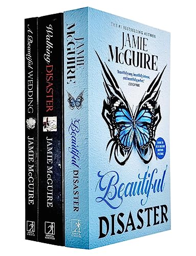 Jamie McGuire Beautiful Series 3 Book Set: Beautiful Disaster, Walking Disaster,A Beautiful Wedding – Romance Novels, Love Stories, Fiction Collection