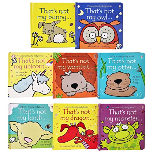 That's not my Animal Series 8 Books Collection Set by Fiona Watt (That's not my bunny..., That's not my monster..., That's not my dragon..., That's not my lamb..., That's not my owl..., & More!)