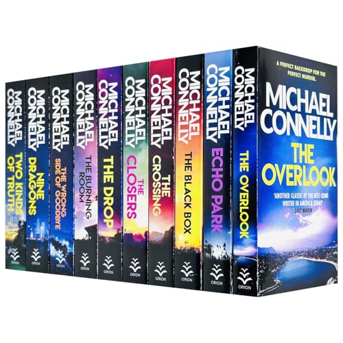 Harry Bosch Series (Book 11-20) by Michael Connelly 10 Books Collection Set (The Closers, Echo Park, The Overlook, Nine Dragons, The Drop, The Black Box, The Burning Room, The Crossing and Two More...)