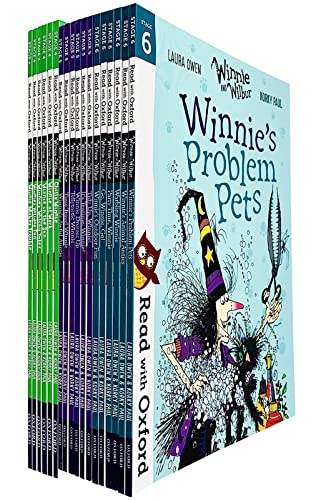 Read With Oxford: Winnie and Wilbur 18 Books Collection Set Level 4, 5 & 6 – Fun Stories for Kids Aged 4-6, Including Holiday Fun, Tidy Up & More!