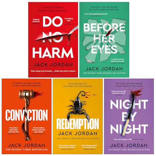 Jack Jordan Collection 5 Books Set (Do No Harm, Before Her Eyes, Conviction, Redemption and Night By Night) | Paperback