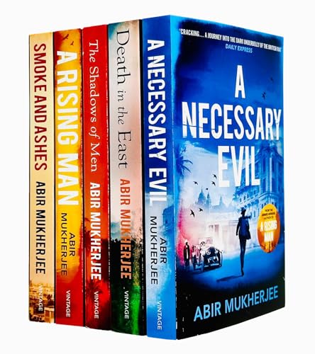 Wyndham & Banerjee Series 5 Books Set by Abir Mukherjee – Historical Crime &Mystery Thriller (A Necessary Evil, Death in the East,A Rising Man & More)