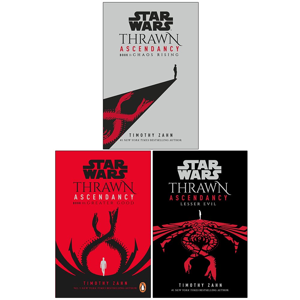 Star Wars Thrawn Ascendancy 1-3 Books Collection Set by Timothy Zahn: Chaos Rising, Greater Good, Lesser Evil – Epic Sci-Fi Adventure for Star Wars