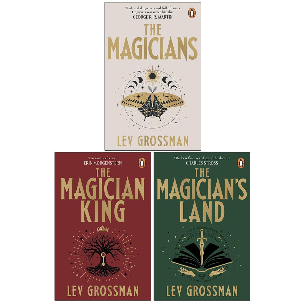 Lev Grossman Magicians Trilogy 3 Books Collection Set (The Magicians, The Magician King, The Magician's Land)
