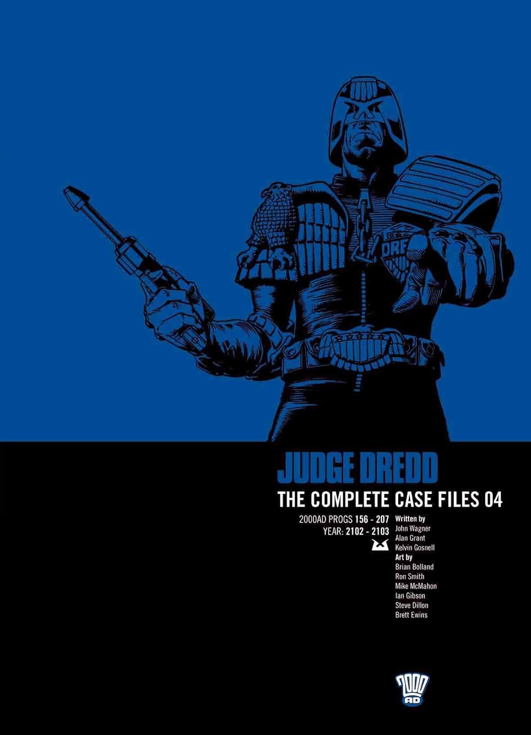 Judge Dredd Complete Case Files Book 4 by John Wagner Classic 2000 AD Comic Book Graphic Novel Collection for Teens and Adults Volume 4 | Paperback