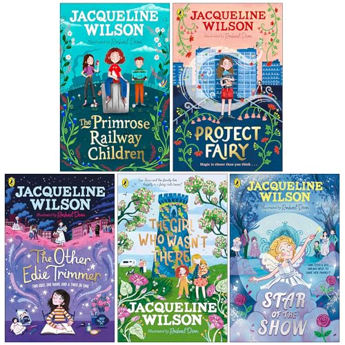 Jacqueline Wilson Collection 5 Books Set (The Primrose Railway Children, Project Fairy, The Other Edie Trimmer, The Girl Who Wasn't There & Star of the Show) | Paperback