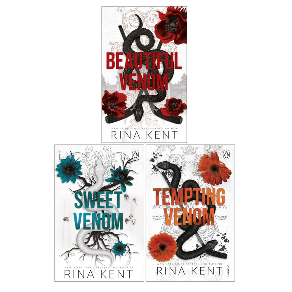 The Vipers Series 3 Books Collection Set by Rina Kent (Beautiful Venom, Sweet Venom and Tempting Venom) | Paperback