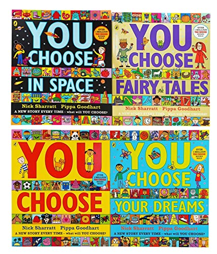 You Choose Explore Series– 4 Book Set by Nick Sharratt & Pippa Goodhart|Interactive Adventure Books for Kids 6–12 |Fun, Creative Reading (Paperback)