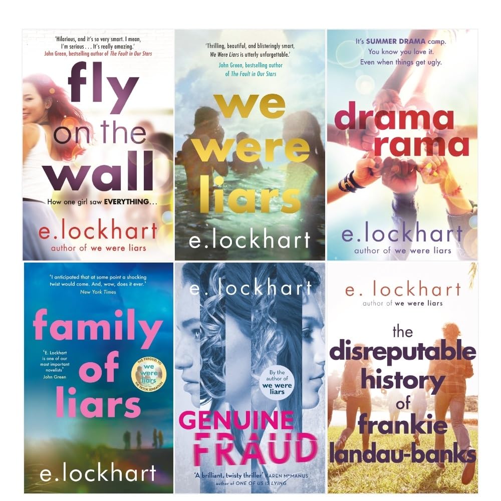 E Lockhart Collection 6 Books Set (Fly on the Wall, Dramarama, The Disreputable History of Frankie Landau-Banks, We Were Liars, Genuine Fraud, Family of Liars)