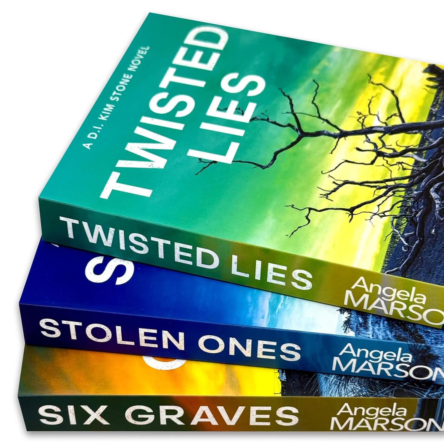 Detective Kim Stone Series 14-16 3 Books Collection Set By Angela Marsons (Twisted Lies, Stolen Ones and Six Graves)