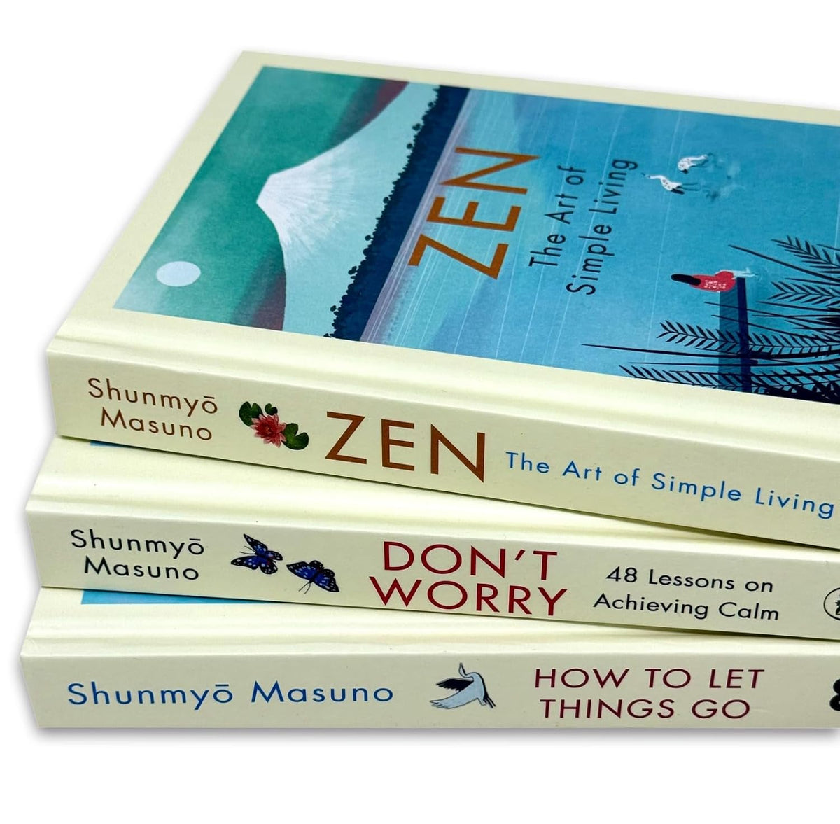 Shunmyo Masuno 3 Books Collection Set | Zen: The Art of Simple Living, Don't Worry & How to Let Things Go | Hardcover Edition