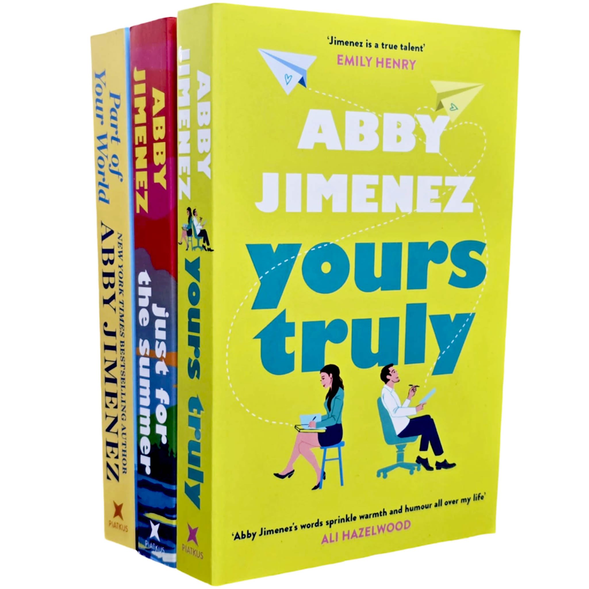 Abby Jimenez 3 Books Collection Set (Part of Your World, Yours Truly and Just For The Summer)