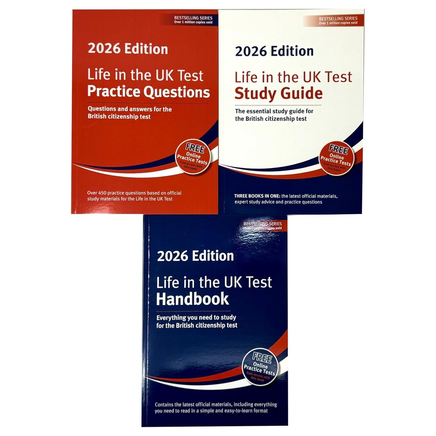 Life in the UK Test 2026 Collection – 3 Book Set by Henry Dillon & Alastair Smith | Study Guide, Practice Questions & Handbook for UK Citizenship