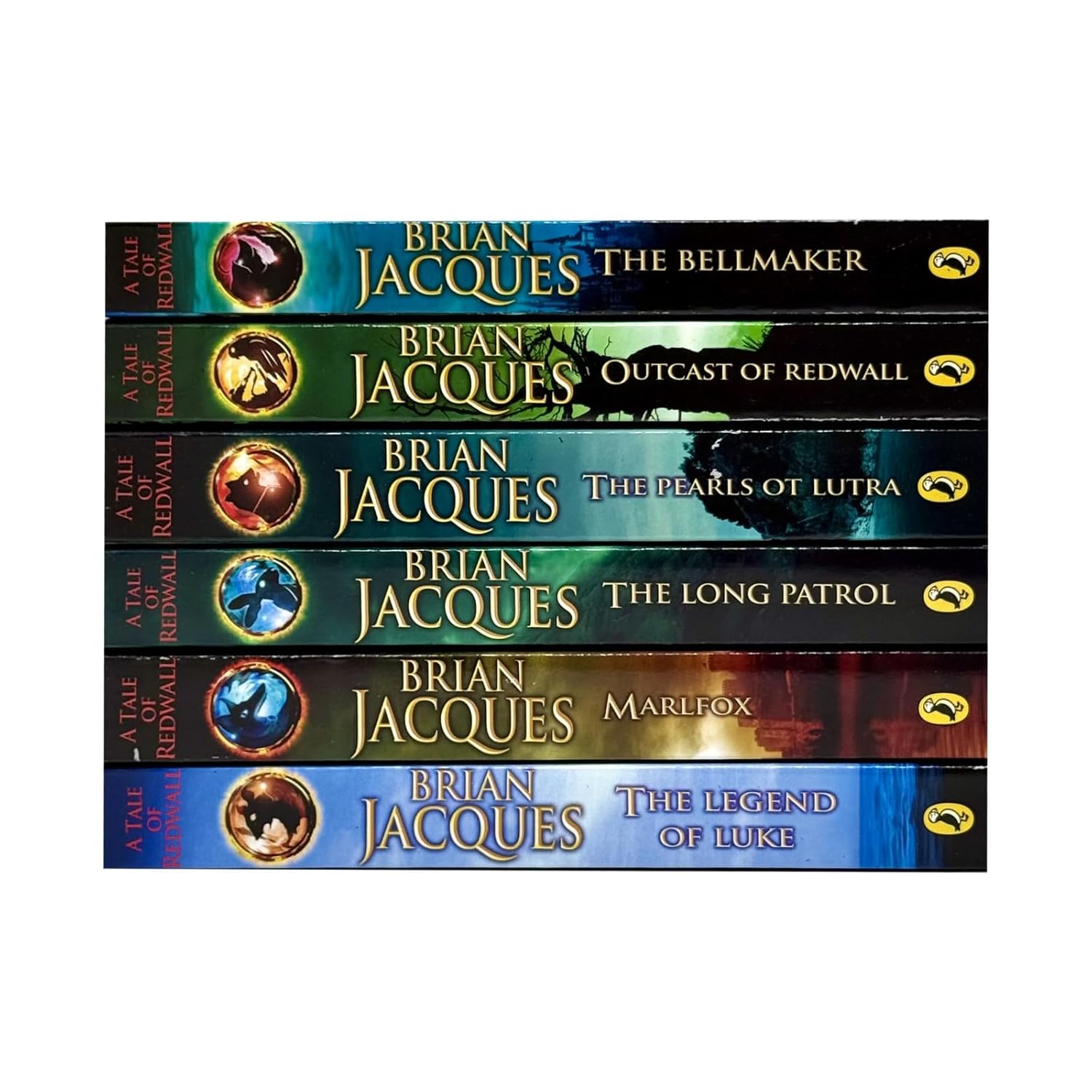 A Tale of Redwall Series Books 7β12 β 6 Book Collection Set by Brian Jacques (The Bellmaker, Outcast of Redwall, Pearls of Lutra, Long Patrol, Marlfox, Legend of Luke)