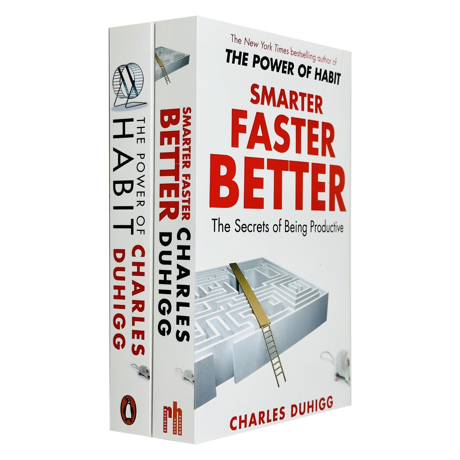 The Power of Habit: Why We Do What We Do and How to Change and Smarter Faster Better: The Secrets of Being Productive 2 Books Collection Set By Charles Duhigg