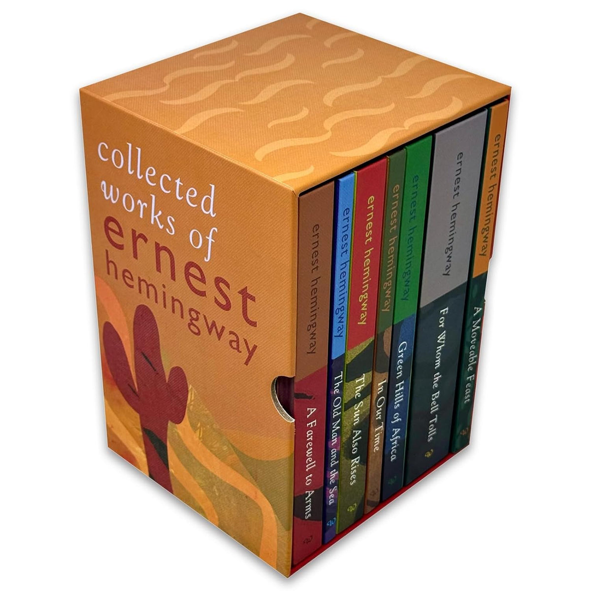 Ernest Hemingway Collection 7 Books Hardcover Set | A Moveable Feast, For Whom the Bell Tolls, A Farewell to Arms & More | Classic Literature
