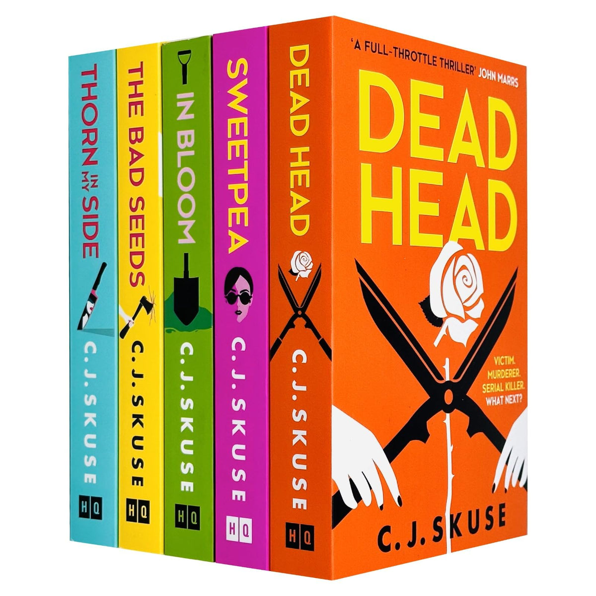 Sweetpea Series 5 Books Collection Set By C. J. Skuse (Sweetpea, In Bloom, Dead Head, Thorn in my Side and The Bad Seeds)