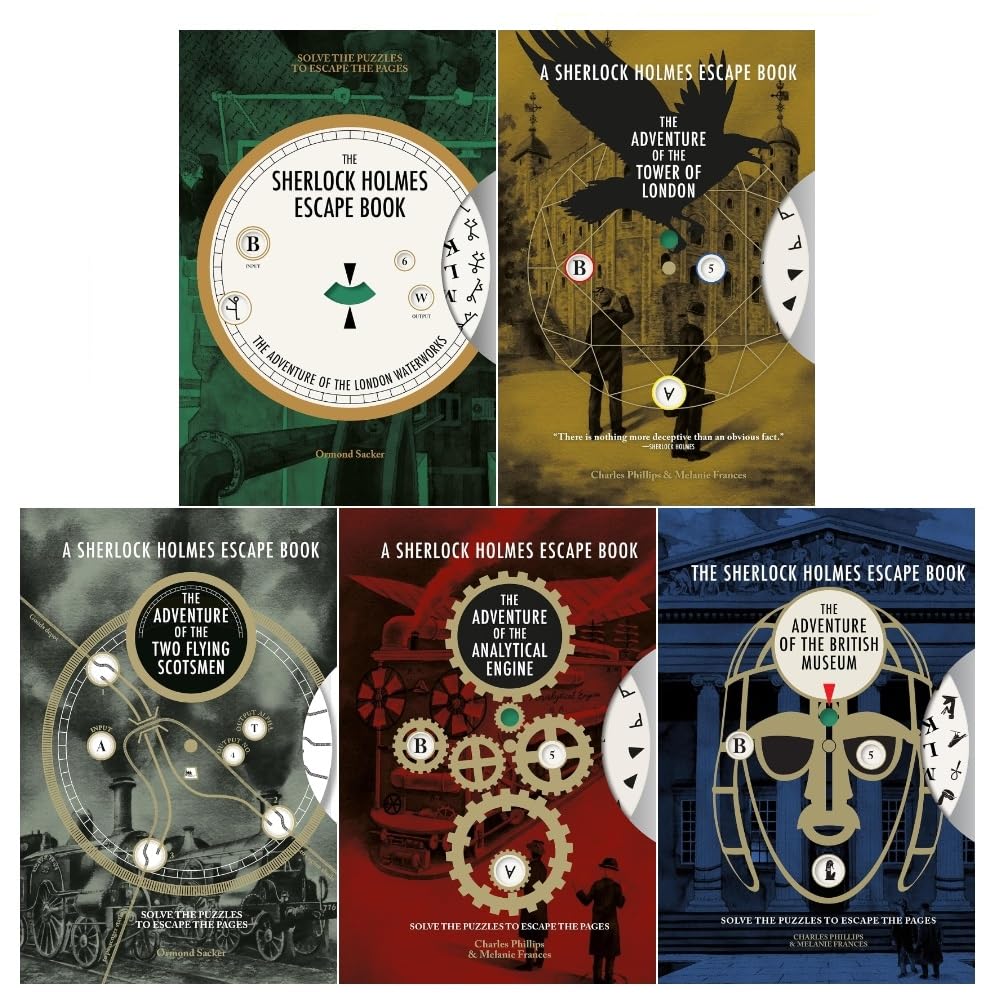 Sherlock Holmes Escape Book Series 5-Book Collection | Mystery, Adventure, Puzzle-Solving, Detective Stories, Fun & Engaging for 12+ Years