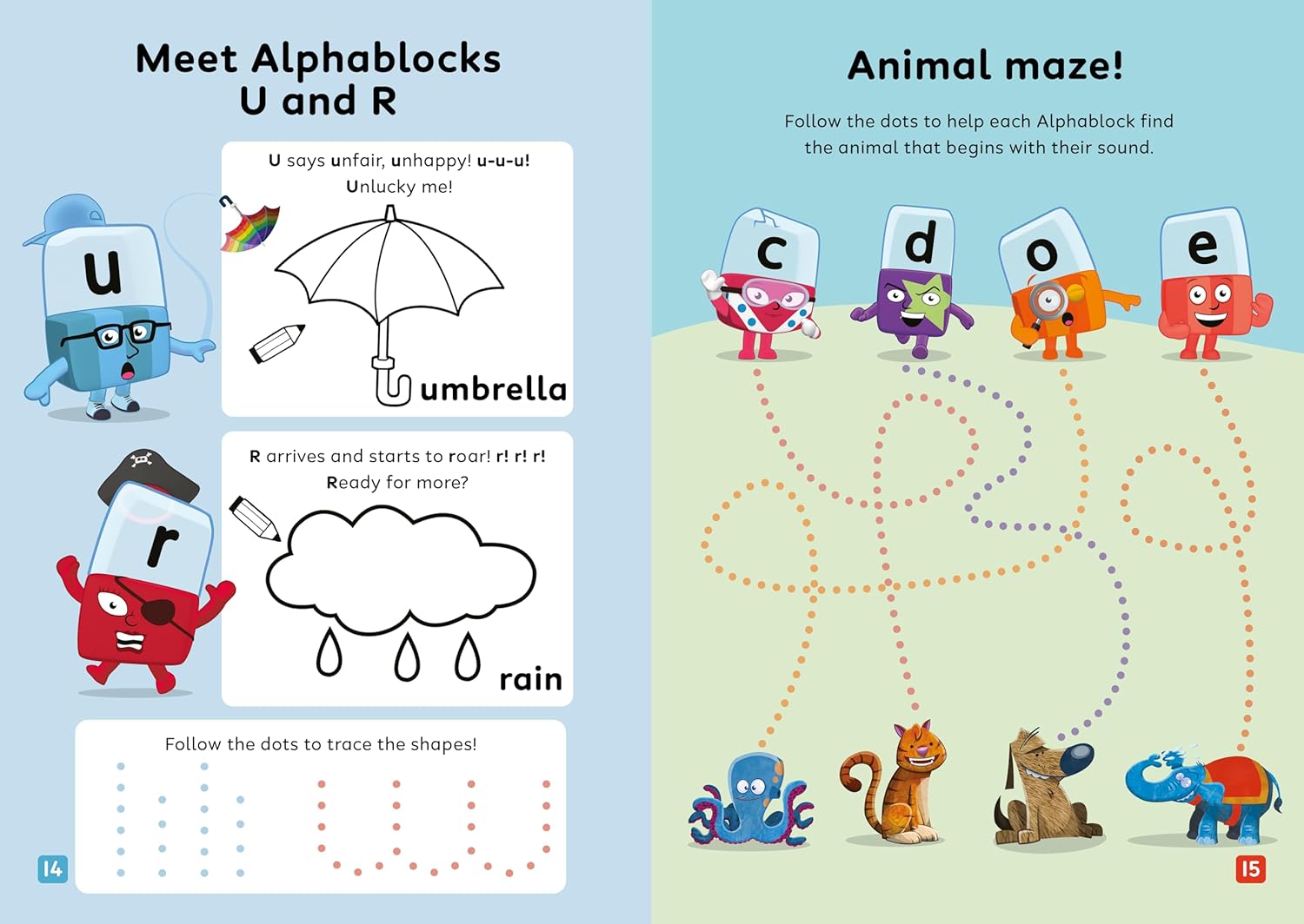 Numberblocks and Alphablocks Level 1 Collection 6 Workbooks Set With Stickers (Numberblocks Numbers and Counting, Adding and Subtracting, Puzzles and ... More) (Numberblocks and Alphablocks Workbooks)
