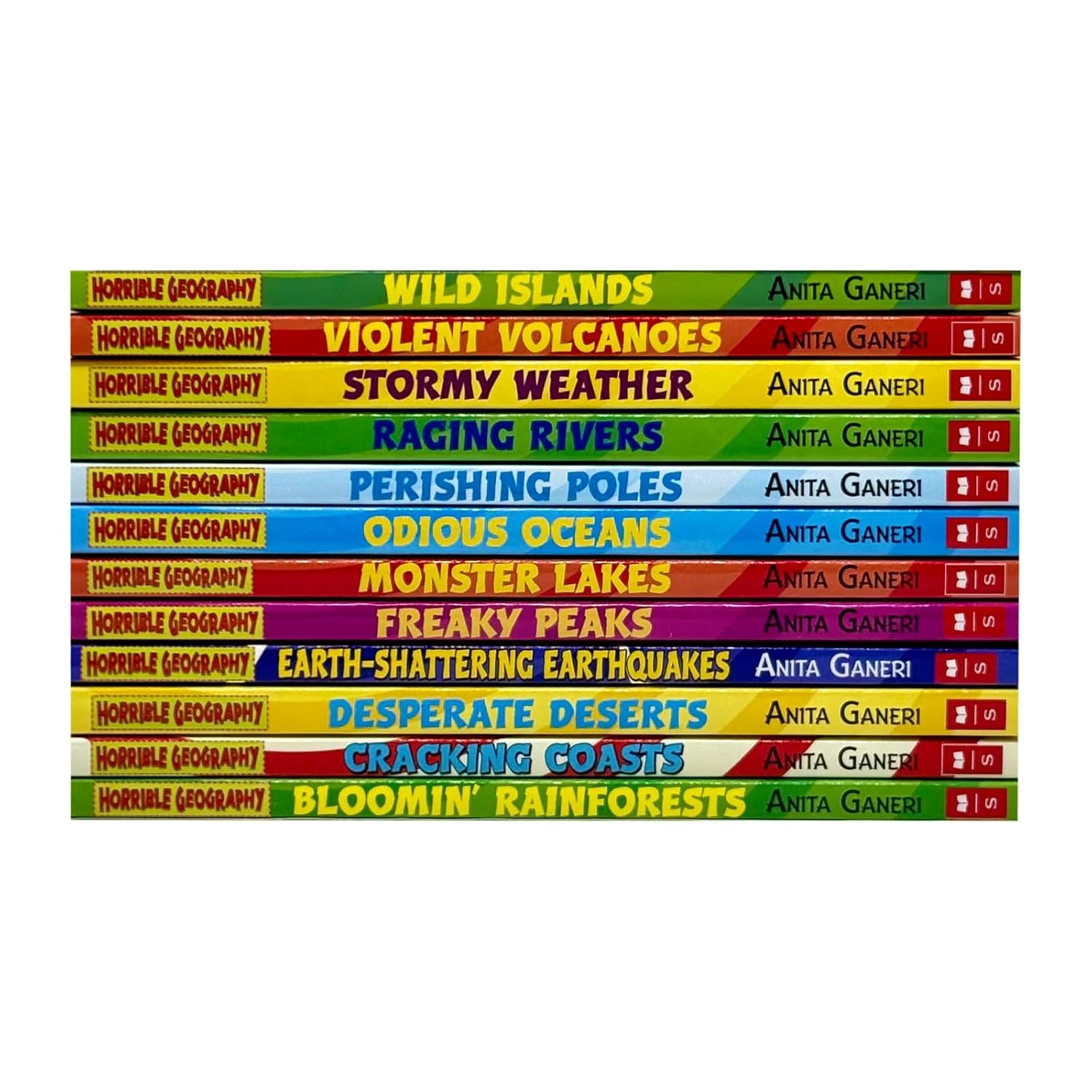 Horrible Geography Collection 12 Books Set By Anita Ganeri | Paperback (Wild Islands, Violent Volcanoes, Stormy Weather and MORE)