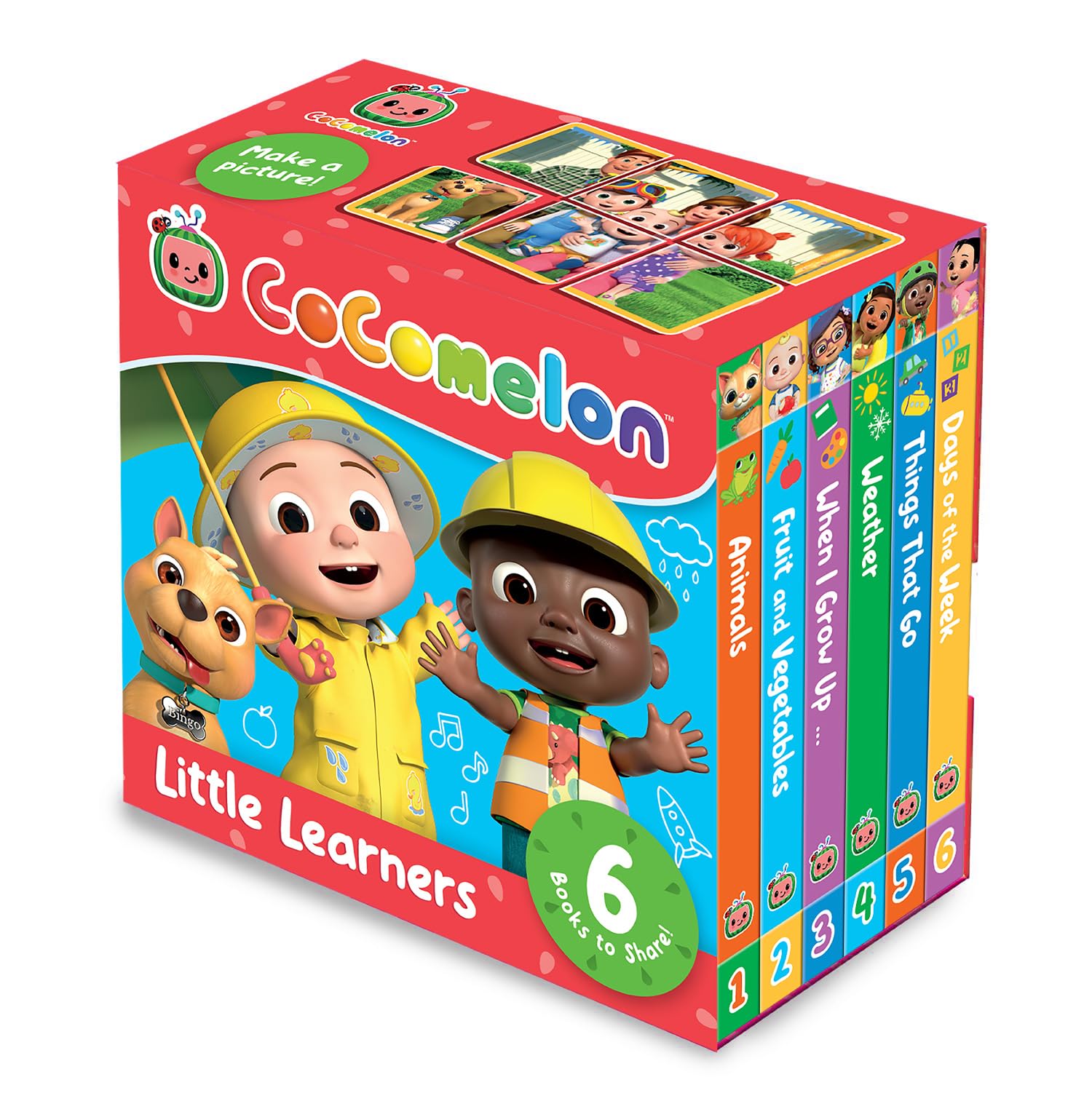 CoComelon Little Learners Pocket Library: 6 new mini board books about first experiences