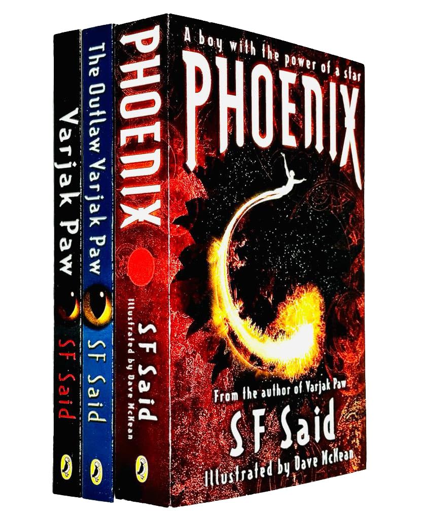 Varjak Paw 3-Book Collection by SF Said – Adventure-Filled Children's Fiction | Includes Outlaw Varjak Paw & Phoenix |Bestselling Series for 10+ years