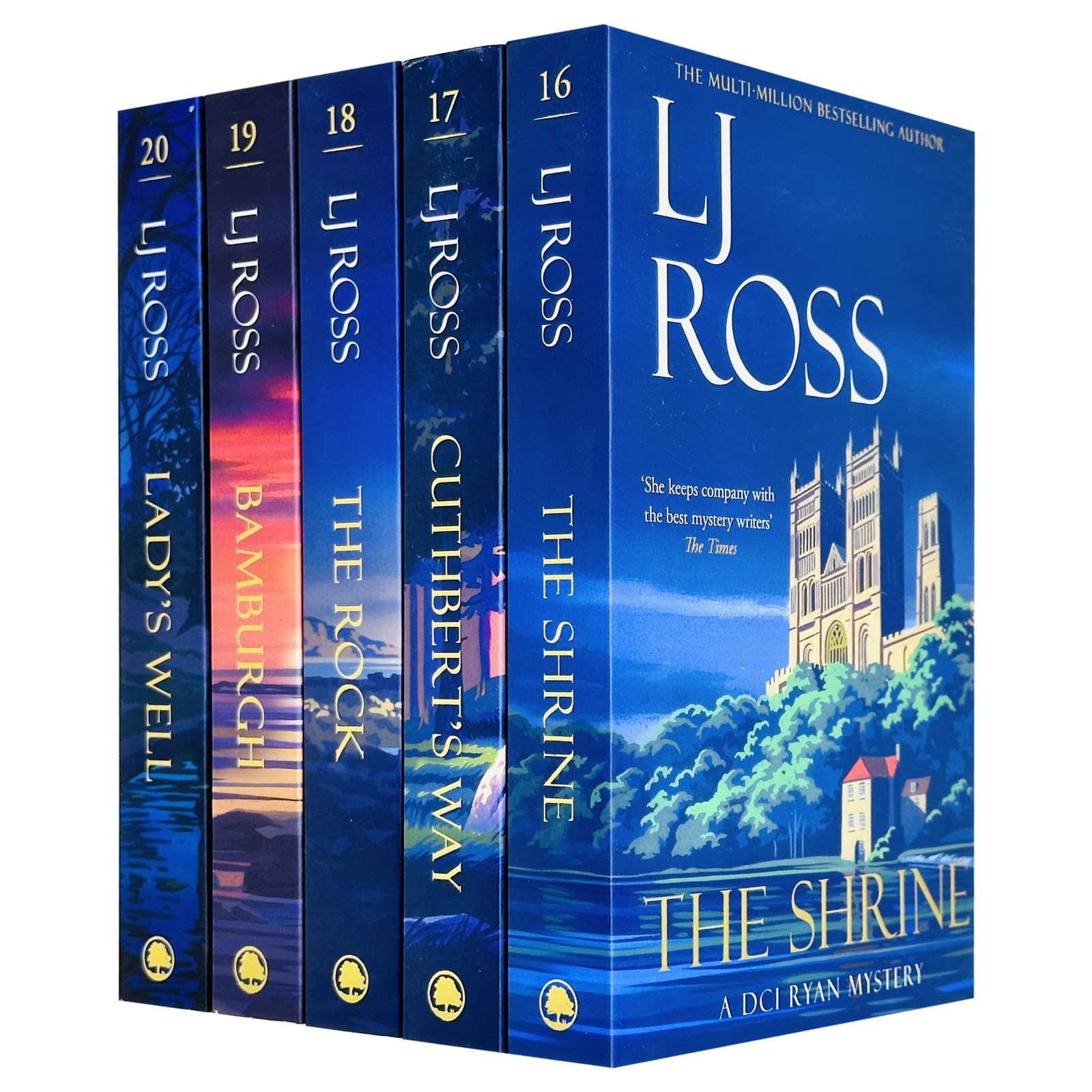 DCI Ryan Mysteries 16-20 Collection 5 Books Set By Lj Ross (The Shrine, Cuthbert's Way, The Rock, Bamburgh and Lady's Well)